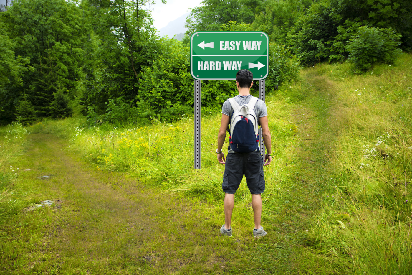 Facing a choice - hard or easy